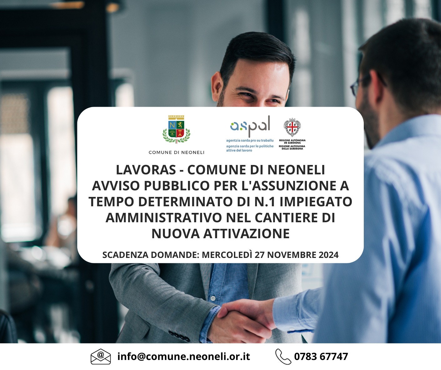 AVVISO PUBBLICO - CANTIERE LAVORAS